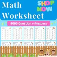 Part 2 Printable Math Worksheet for Preschool - Addition , Subtraction , Multiplication , Division
