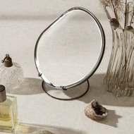 ferm LIVING Pond table mirror dark chrome 不規則化妝鏡 座枱鏡