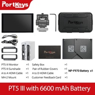 Portkeys PT5 III 5.4 "จอกล้องสนาม4K 3D LUT แสดงหน้าจอสัมผัส800nit IPS FHD 1920X1080วิดีโอโฟกัสสำหรับ