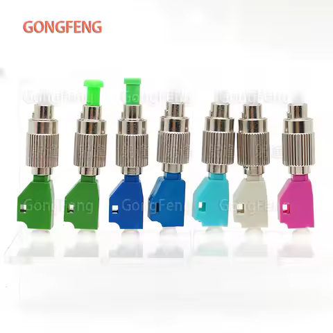 LC Female-FC Male Optical Fiber Connector Adapter Single Mode/Multimode OM1 OM3 OM4 Flange Coupler O