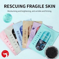 (胎盤素 - 彈性緊緻) 10包謢膚修復面膜 多款選擇 補水保濕/修復膠原/緊緻活化提亮/抗老抗皺 Paper Mask 胎盤素/膠原蛋白/玻尿酸/黑蝸牛 /珍珠/魚子醬修復面膜