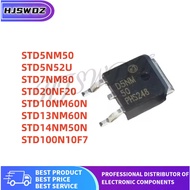 10Pcs/LOT STD100N10F7 STD5NM50 STD5N52U STD7NM80 STD13NM60N STD14NM50N STD10NM60N STD20NF20 TO-252 M