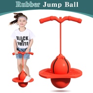 Fitness Bouncing Ball With Handle Elastic Balance Ball Wear-resistant Balance Platform Bouncy Ball F