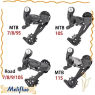 MELIFLUO Road Rear Derailleur, Steel Durable MTB Bicycle Shifter, Creative Cycling Parts Universal 7