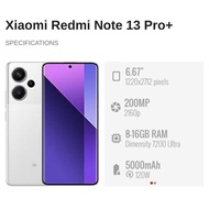 Xiaomi Redmi Note 13 Pro+ 5G (8GB/12GB + 256GB/512GB) || Xiaomi Malaysia 1 Year Warranty