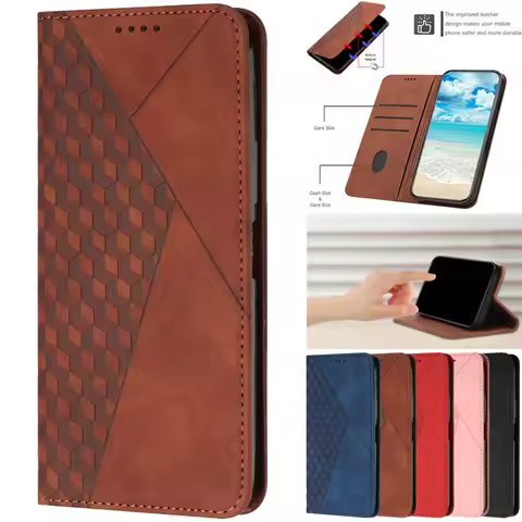 Flip Strong Magnetic Cases For Tecno Spark Go 2024 20C 8P 7 7T 6 Go Camon 17P 17Pro 18 18P Premier P