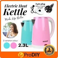 MA-2323 Electric Kettle Jug Cordless Detachble Automatic Switch BLUE / PINK / GREEN