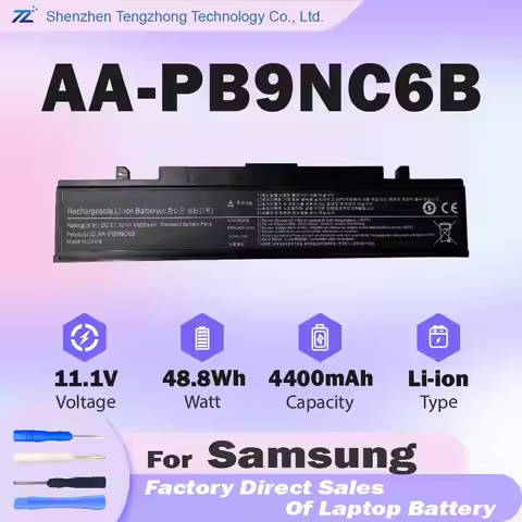 AA-PB9NC6B Laptop Battery Replacement for SAMSUNG P410 NP300E5A NP300V5A R580 R519 R510 R540 R505 Q2