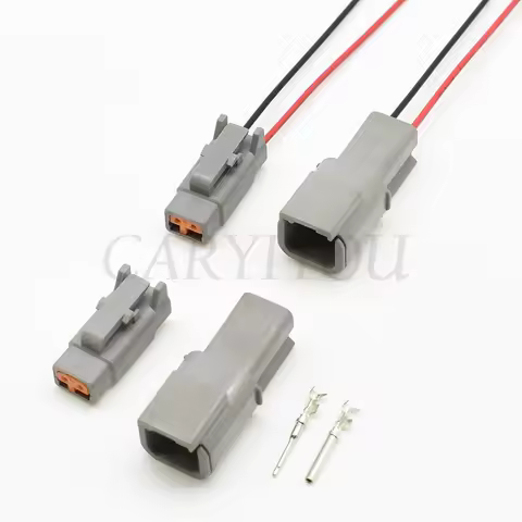 1 Set 2 Pin Deutsch DTM Connector Waterproof Electrical Inlet Air Temperature Sensor Plug DTM06-2S D