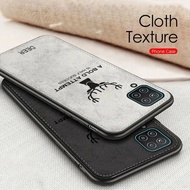 Casing Case Samsung A12 - Softcase Soft Case DEER Canvas Denim