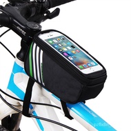LP-6 SMT🛕QM Rainproof Bicycle Bag Frame Front Top Tube Cycling Bag Reflective 6.5in Phone Case Touchscreen Bag MTB Bike