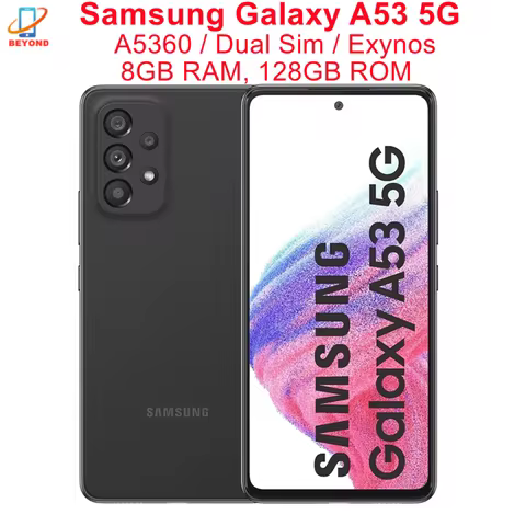 Samsung Galaxy A53 5G A5360 Dual Sim 6.5" 8GB RAM 128/256GB Octa Core Exynos 1280 NFC Super AMOLED O