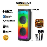 SonicGear Audiox Pro 1200 HD Bluetooth 5.3 Outdoor Event Speaker with 2 Wireless Mic