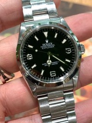 Rolex 14270 Explorer I U頭 黃夜光 無打磨 full set