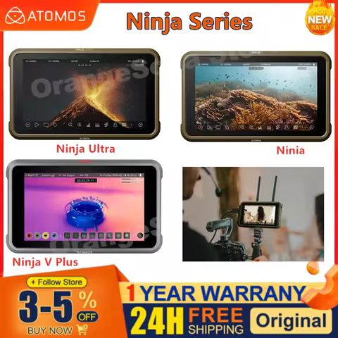 Atomos Ninja Series Ninja V Ninja V+ NINJA ULTRA Monitor-recorders 5.2" 8K HDMI-Compatible H.265 Raw