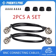 Phenyx Pro 2Pcs BNC Connecting Cables 50cm/1.6FT for Front-Mounting Antennas