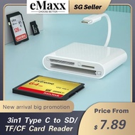 USB C Camera card reader Type C to SD/TF/CF card reader otg function USB C to Compact Flash adapter 