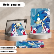 Sonic the Hedgehog cover Case 3-Fold Design Rotate 720 ipad Gen 10 iPad Air 7 Air 6 Air 5 Case With