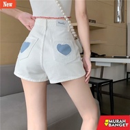 Women's denim shorts - Women's High Waist Ripped Denim Shorts Fashion Loose Slim Denim Shorts