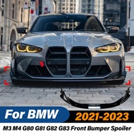 For BMW M3 M4 G80 G81 G82 G83 2021 2022 2023 Front Bumper Spoiler Lip Diffuser Body Kits Front Surr