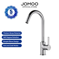 JOMOO Hot and Cold Kitchen Sink Tap Brass 360° Swivel Kitchen Faucets Less Water Splash Durable Water Tap (Singapore Stock)