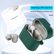 Soft Silicone Earphone Case Suitable For Nothing CMF Clip Pro Solid Color Thickened Case for CMF Not