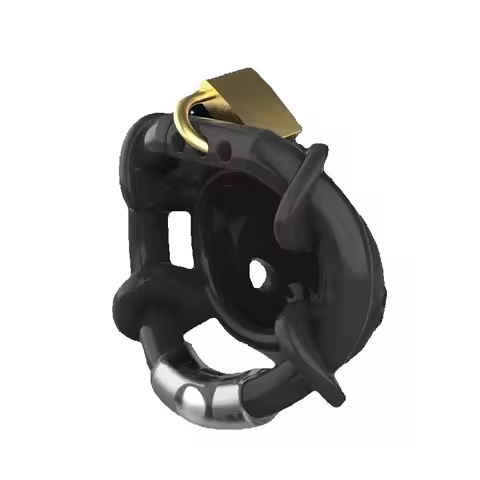 The New Full-Wrapped Design Chastity Cage Men's Silicone Chastity Lock Adjustable Snap Ring BDSM Cha