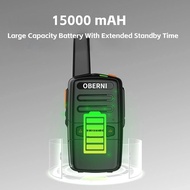 Mini Walkie Talkie 5KM Dual PTT One click frequency matching Copy frequency USB Type-C Fast Charging
