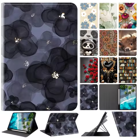 Leather Case For Samsung Galaxy Tab A11 A9 + 8.7 A8 X200 Tablet Case Tab S6 S10 Lite S10 FE Plus 13.