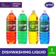 Grist Economax Antibacterial Dishwashing Liquid No Sticker Label 1 LITER
