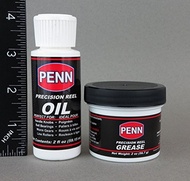 (River Guide Supply) Penn Lubrication Kit Reel Oil &amp; Grease (2 oz each)-