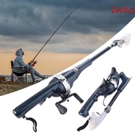 DARON Fishing Rod, Foldable Telescopic Fish Pole Reel Combo, Mini Portable 131cm with Fishing Line F