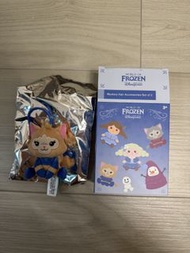 香港迪士尼frozen 冰雪奇綠盲盒髮飾 橡筋