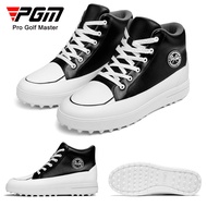 PGM Golf Shoes ผู้หญิงรองเท้าส้นสูงด้านในสูงรองเท้าผ้าใบกันน้ำลื่นเล็บด้านล่างกอล์ฟรองเท้าลำลองผู้หญ