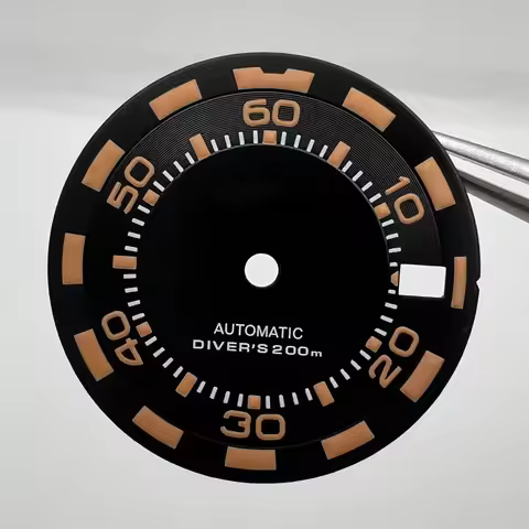 28.5mm Dial NH35 Dial S Dial Green Luminous New Watch Accessory Single Calendar for Seiko Mod