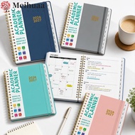 MEIHUAA Academic Planner Book, A5 Spiral Binding Calendar Planner, 2027 Monthly/Weekly with Tabs Pla