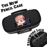Itadori Yuji Jujutsu Kaisen Inumaki Toge กล่องดินสอหลายฟังก์ชั่นหลาย Gembok KATA Sandi กล่องดินสอนัก