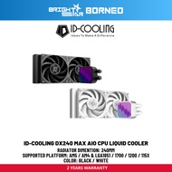 ID-COOLING DX240 Max AIO CPU Liquid Cooler - Black / White