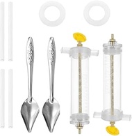 Pack of 2 Bird Feeding Syringe, Feeder Syringe for Birds Parrots, Feeding Syringe for Feeding Milk/M