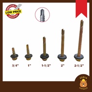 [50pcs] (IRON) (BESI) Self Drilling Hex Head Roofing Awning Screw/ Metal Spandex Sealing Skru Besi Z
