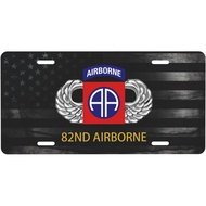82nd Airborne Division Personalized Front Aluminum License Plate Suitable for Outdoor Play 6 X 12 in
