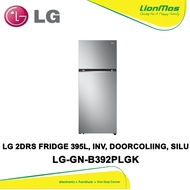 LG 2DRS FRIDGE 395L, INV, DOORCOLIING, SILU LG-GN-B392PLGK CLEARANCE STOCK