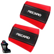 2pcs RECARO BRIDE jdm Style Racing Car Full Bucket Seat Side Cover Protect Thigh Pad Cotton Repair Decoration Pads