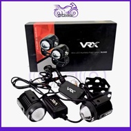 VRX SLS03 Motorcycle Headlight High Low Light Mini Riding Light Spotlight Waterproof Switching LED B