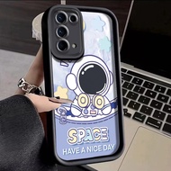 Casing HP OPPO Reno 5 OPPO Reno 5K Case Cover HP Cartoon Astronaut Pattern Casing All anti drop Soft Silicone Case Softcase