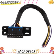 ICAOE103 OBDII Cable, Braided Shielding With Mounting Bracket OBD2 Cable, Rugged 16 Pin Male to Fema