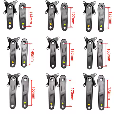 114mm 127mm 135mm 140mm 152mm 160mm Square Taper MTB Crankset 104 BCD Mountain Bike Single Speed 1X 