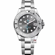 【大眾名錶】ROLEX 勞力士 268622 Yacht-Master 中型遊艇 灰面藍針 2020 大眾名錶B1152
