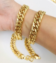 [VJ]Necklace “Lipan” Chain 999.9 Gold Plated W:1cm <Rantai Leher Lebar 1cm>