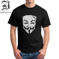 Kaos Vintage Pria / Wanita - Vendetta Anonymous Hacker Mask